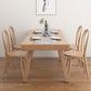 Juego de comedor moderno de 1/4/5/6 piezas, juego de mesa de comedor rectangular de madera de pino
