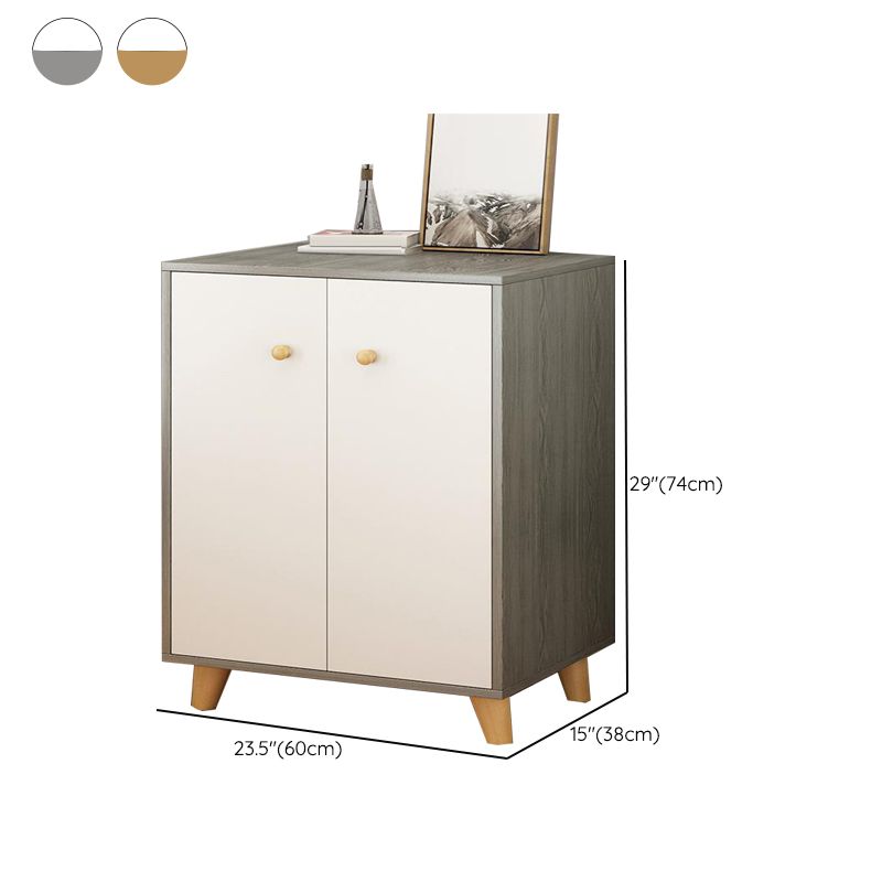 Cofre de almacenamiento de madera ultra moderna de 14.82 pulgadas de ancho de almacenamiento de almacenamiento