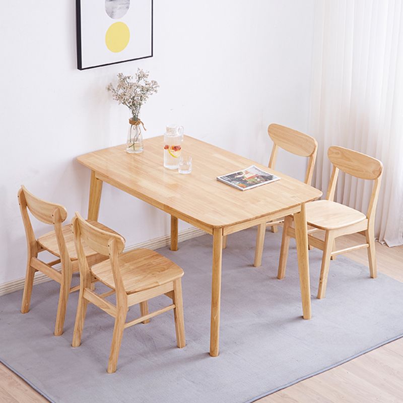 Scandinavian Home Wood Side Chair Natural Open Back Dining Chair (Set of 2) Clearhalo ' kitchen&dining_furn' 'Dining Chairs' 'Dining Tables & Seating' 'dining_chair' 'furn' 'furn_dining_chair' 'Furniture' 'furniture_dining_chair' 'Kitchen & Dining Furniture' 'kitchen' 1200x1200_34100299-56d9-4ef7-bec1-6380879c7020