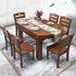Minimalist Solid Wood Round Table Standard Extendable Dining Table with 4 Legs Base Clearhalo ' dining_table' 'Dining Tables & Seating' 'Dining Tables' 'furn' 'furn_dining_table' 'Furniture' 'furniture_dining_table' 'Kitchen & Dining Furniture' 'kitchen&dining_furn' 'kitchen' 'kitchen_dining_table' 1200x1200_341120e8-1ba5-467a-a5d0-587c77549751