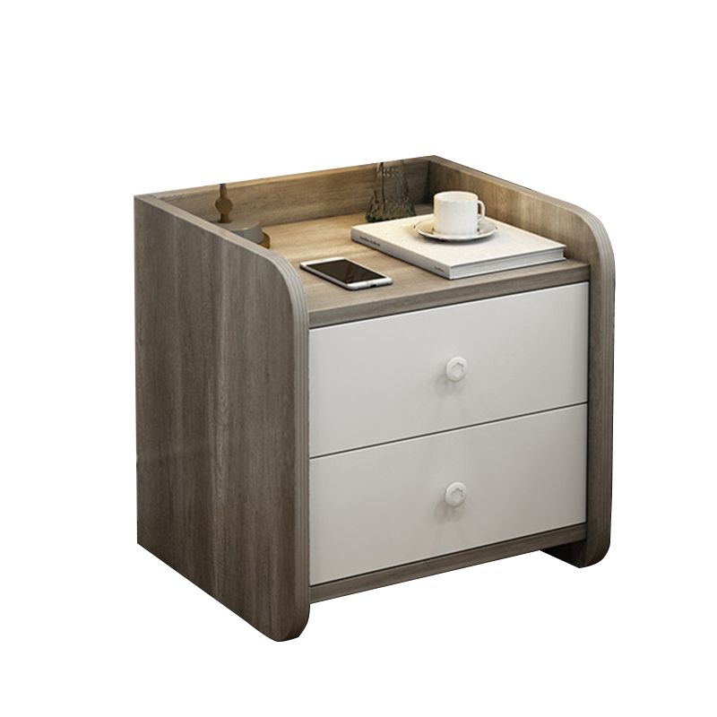 Hölzerne Nachttisch mit Regalen und Schubladen 15,7 "/22.8" hoher Nachttisch