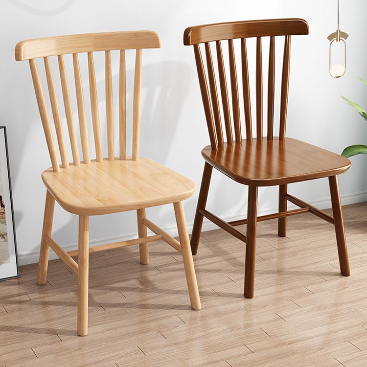 Contemporary Armless Dining Chair Home Solid Wood Dining Chair