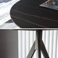 Contemporary Round Shape Standard Dining Table Sintered Stone Dining Table for Kitchen Clearhalo ' dining_table' 'Dining Tables & Seating' 'Dining Tables' 'furn' 'furn_dining_table' 'Furniture' 'furniture_dining_table' 'Kitchen & Dining Furniture' 'kitchen&dining_furn' 'kitchen' 'kitchen_dining_table' 1200x1200_3414c935-77bb-4333-b0cf-0a5fa3b1a5a4