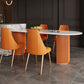 Modern Sintered Stone Dining Table Double Pedestal Table for Dining Room Clearhalo 'Dining Tables & Seating' 'Dining Tables' 'dining_table' 'furn' 'furn_dining_table' 'Furniture' 'Kitchen & Dining Furniture' 1200x1200_3415f42e-e857-4de8-be8b-76ee0ece9541