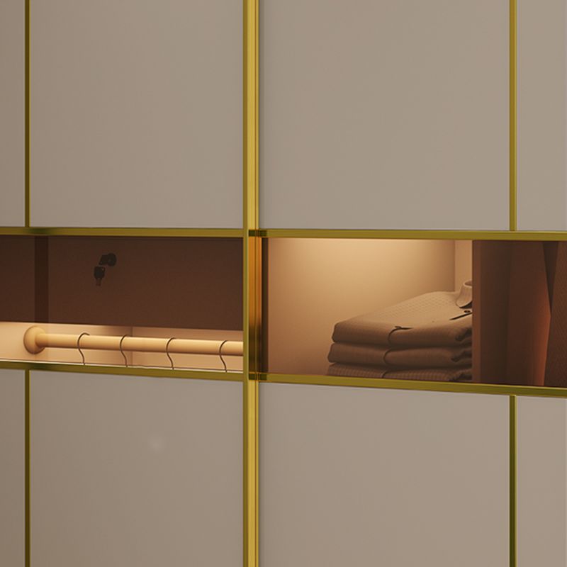 Modern Sliding Door Wardrobe Cabinet Bedroom Wooden Storage Armoire