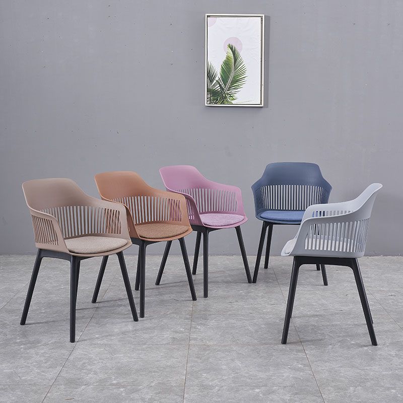 Contemporary Style Dining Chairs Plastic Arm Side Chair for Kitchen Clearhalo ' kitchen&dining_furn' 'Dining Chairs' 'Dining Tables & Seating' 'dining_chair' 'furn' 'furn_dining_chair' 'Furniture' 'furniture_dining_chair' 'Kitchen & Dining Furniture' 'kitchen' 1200x1200_34179b29-2f28-4725-b21e-10a86e5a6366