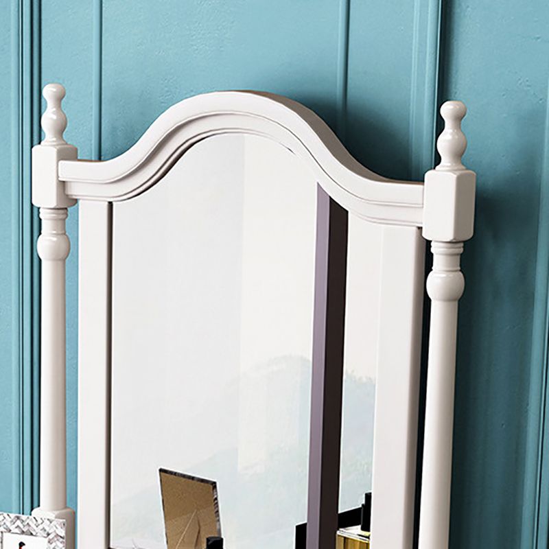 Victorian Solid Wood Vanity Makeup Dressing Table Stool Set with 2 Drawers Clearhalo 'Bedroom Furniture' 'furn' 'furn_makeup_vanities' 'Furniture' 'Makeup Vanities' 'makeup_vanities' 1200x1200_341868ae-b4af-49fc-8ba5-0b43916553ff