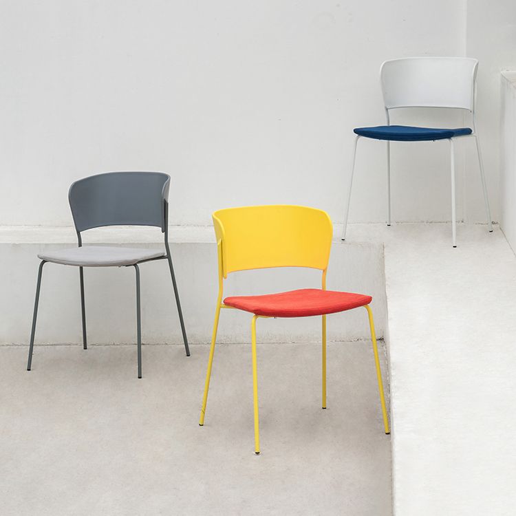 Contemporary Dining Chairs Armless Side Chairs with Metal Legs for Kitchen Clearhalo ' kitchen&dining_furn' 'Dining Chairs' 'Dining Tables & Seating' 'dining_chair' 'furn' 'furn_dining_chair' 'Furniture' 'furniture_dining_chair' 'Kitchen & Dining Furniture' 'kitchen' 1200x1200_3418a807-f18e-4343-aae4-0c352c52a4c1