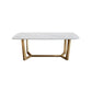 Nordic Glam Rectangle Sintered Stone Table Set 1/2/5/6/7 Pieces Dining Set