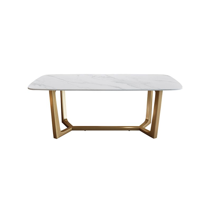 Nordic Glam Rectangle Sintered Stone Table Set 1/2/5/6/7 Pieces Dining Set