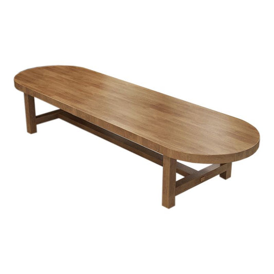 29.25-inch Hoogte Industrial Office Desk massief hout ovaal Writing Desk