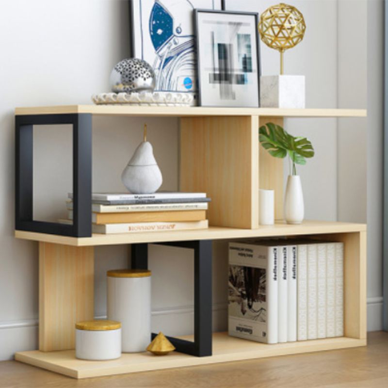 Wood Standard Bookcase Contemporary Style Open Back Bookshelf for Home Office Clearhalo 'Bookcases' 'Furniture' 'furniture_bookcases' 'Office Furniture' 1200x1200_341e3175-2389-403d-957a-0df3f270cc76