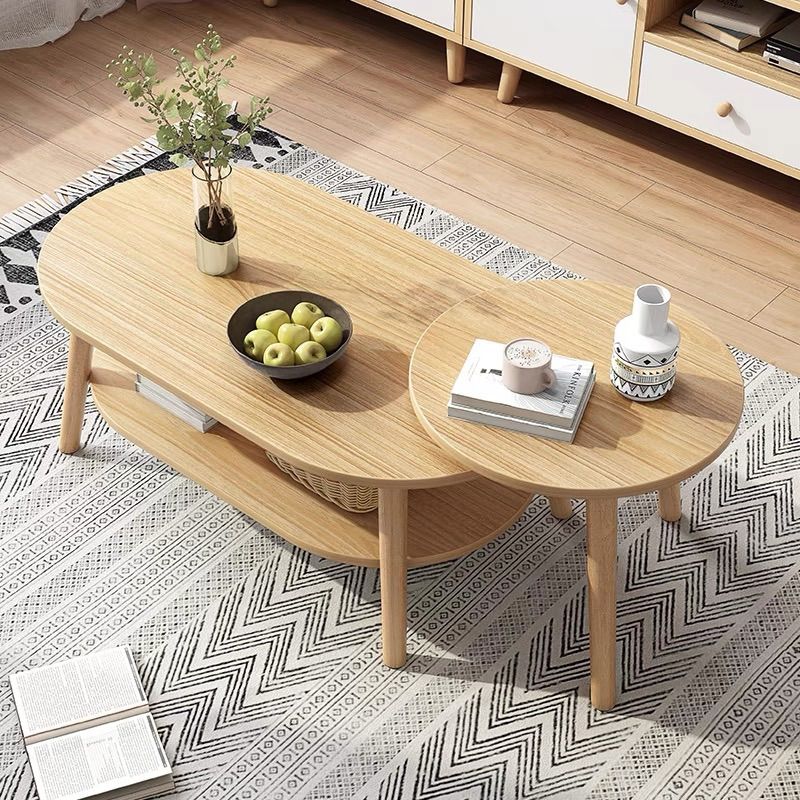 Rectangular Coffee Table with Modern Style Wood in White/wood Color Clearhalo 'Coffee & Accent Tables' 'Coffee Tables' 'coffee_tables' 'furn' 'furn_coffee_tables' 'Furniture' 'furniture_coffee_tables' 'Living Room Furniture' 1200x1200_341e7812-25f0-423f-8414-6cad9f23861a