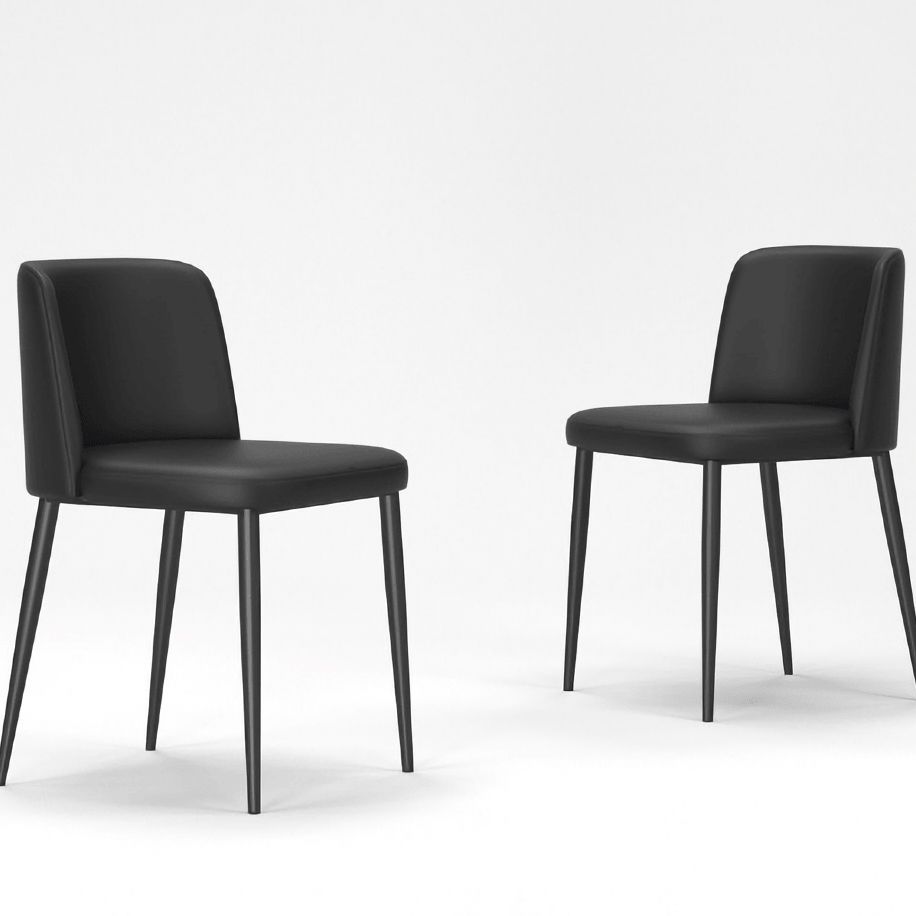Minimalist Upholstered Armless Dining Chairs Solid Back Chairs Clearhalo 'Dining Chairs' 'Dining Tables & Seating' 'dining_chair' 'furn' 'furn_dining_chair' 'Furniture' 'furniture_dining_chair' 'Kitchen & Dining Furniture' 1200x1200_341ed6da-18e5-4230-9d34-ecc04a5b356d