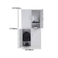 Metal Wardrobe Cabinet Contemporary Grey Wardrobe Armoire for Home Clearhalo 'Armoires & Wardrobes' 'armoires_wardrobes' 'Bedroom Furniture' 'furn' 'furn_armoires_wardrobes' 'Furniture' 1200x1200_341f86e8-11da-468b-93a7-638617eb4f4a