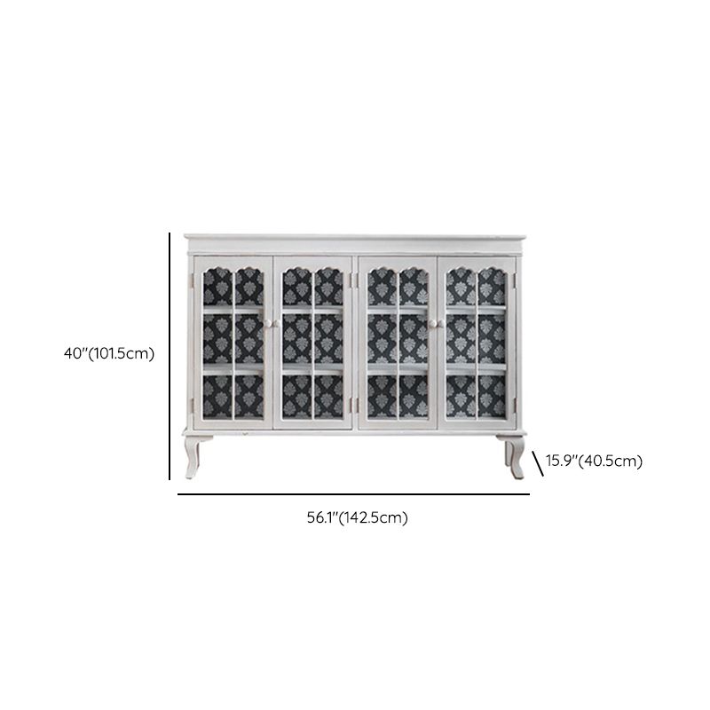 Curio Curio Curio Armadio a buffet in legno con porta di vetro per soggiorno