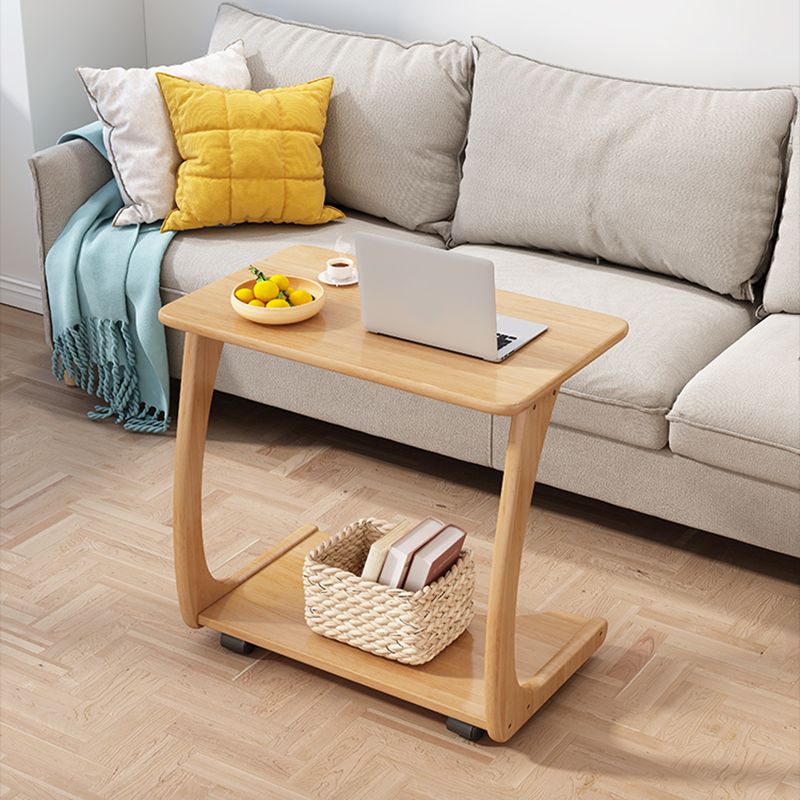 Tavolo da snack laterale a forma c-snack in stile modernista tavolo laterale superiore per camera da letto