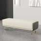 Glam Cushioned Seating Bench Rectangle Entryway and Bedroom Bench Clearhalo 'Benches' 'Chairs & Seating' 'furn' 'furn_benches' 'Furniture' 'Living Room Furniture' 1200x1200_3422824a-0e4f-4c91-98f5-715bd349e883