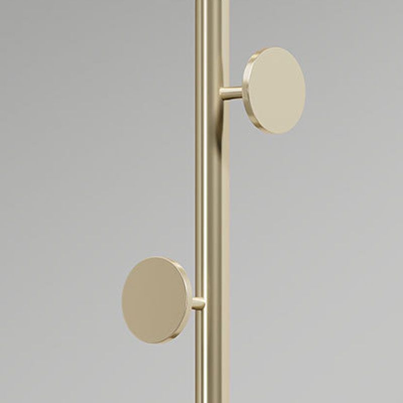 Modern Metal Hall Tree Hanging Rail Rail y 3 ganchos kit de entrada