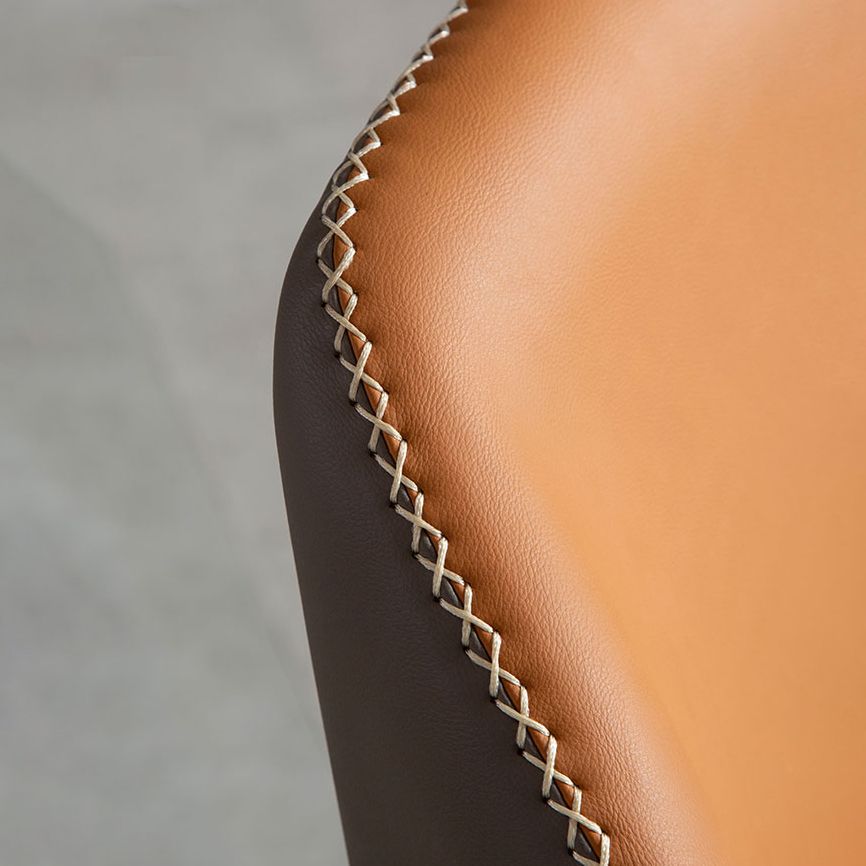 Metal Contemporary Dining Room Chair Metallic Finish Wingback Side Chair Clearhalo ' kitchen&dining_furn' 'Dining Chairs' 'Dining Tables & Seating' 'dining_chair' 'Furniture' 'furniture_dining_chair' 'Kitchen & Dining Furniture' 'kitchen' 1200x1200_342395aa-7de2-4435-982e-651e0f9608b2