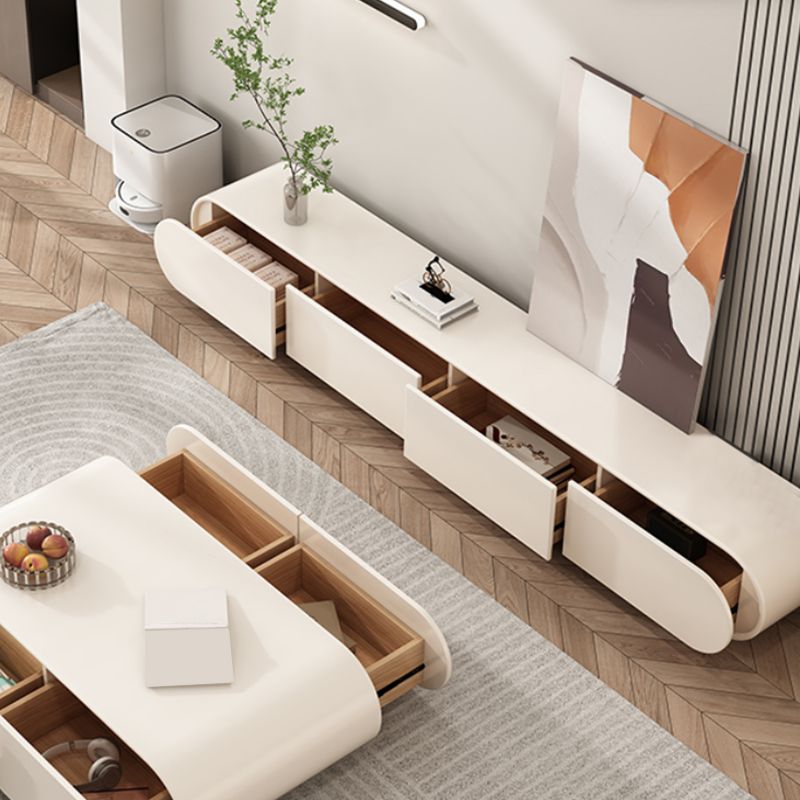 Engineered Wood TV Console Contemporary Enclosed Storage White Media Console Clearhalo 'furn' 'furn_tv_stands_entertainment_centers' 'Furniture' 'Living Room Furniture' 'TV Stands & Entertainment Centers' 'TV Stands & Media Storage Furniture' 'tv_stands_entertainment_centers' 1200x1200_3424cba3-5ef7-4b2c-9057-b83c04ee1319