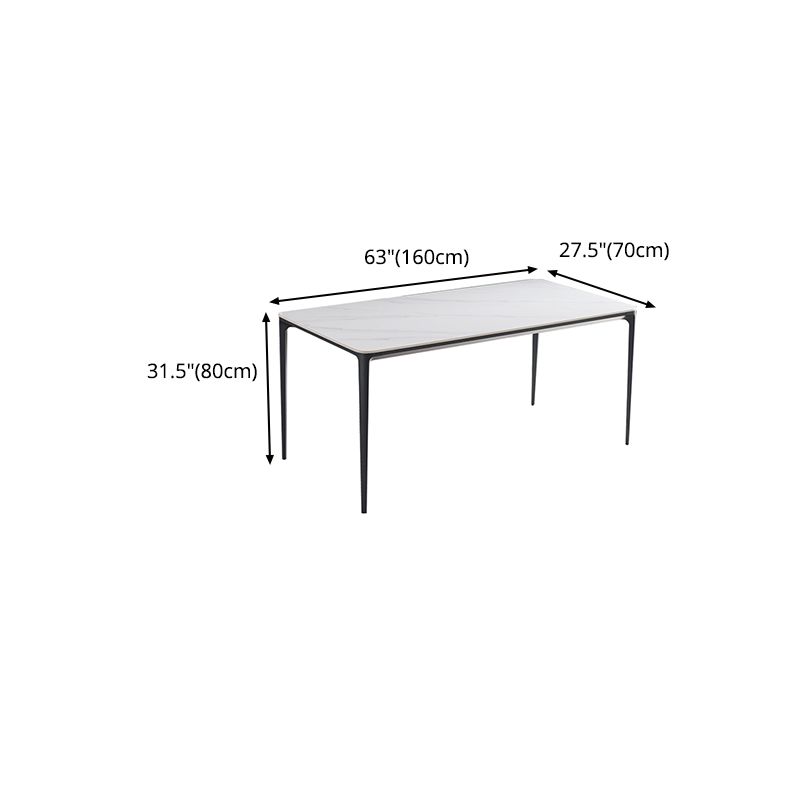 Modern 1/4/5/6/7 Pieces Dining Set Rectangle White Dining Table Set for Home Use Clearhalo 'Dining Room Sets' 'Dining Tables & Seating' 'dining_room_set' 'furn' 'furn_dining_room_set' 'Furniture' 'furniture_dining_room_set' 'Kitchen & Dining Furniture' 'kitchen&dining_furn' 'kitchen' 1200x1200_34270906-bfc9-4e16-bc81-4c255123821e