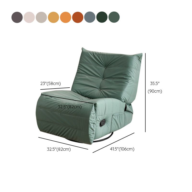 Sedia reclinabile in pelle manuale di reclinabile a pezzi di poltrone.