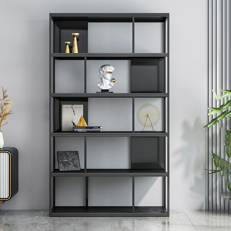 Modern Steel Bookcase Rectangular Shelves 71"H X 12" W Bookshelf for Office Clearhalo 'Bookcases' 'furn' 'furn_bookcases' 'Furniture' 'Office Furniture' 1200x1200_3427b8a4-6f76-448f-987b-43d13fcce7d9