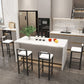 Contemporary Footrest Upholstered Home Stool Matte Finish Low Back Barstool Clearhalo 'Bar Furniture' 'Bar Stools' 'bar_stools' 'furn' 'furn_bar_stools' 'Furniture' 'furniture_bar_stools' 'Kitchen & Dining Furniture' 1200x1200_342878c3-0664-430d-975b-e72909fbc349
