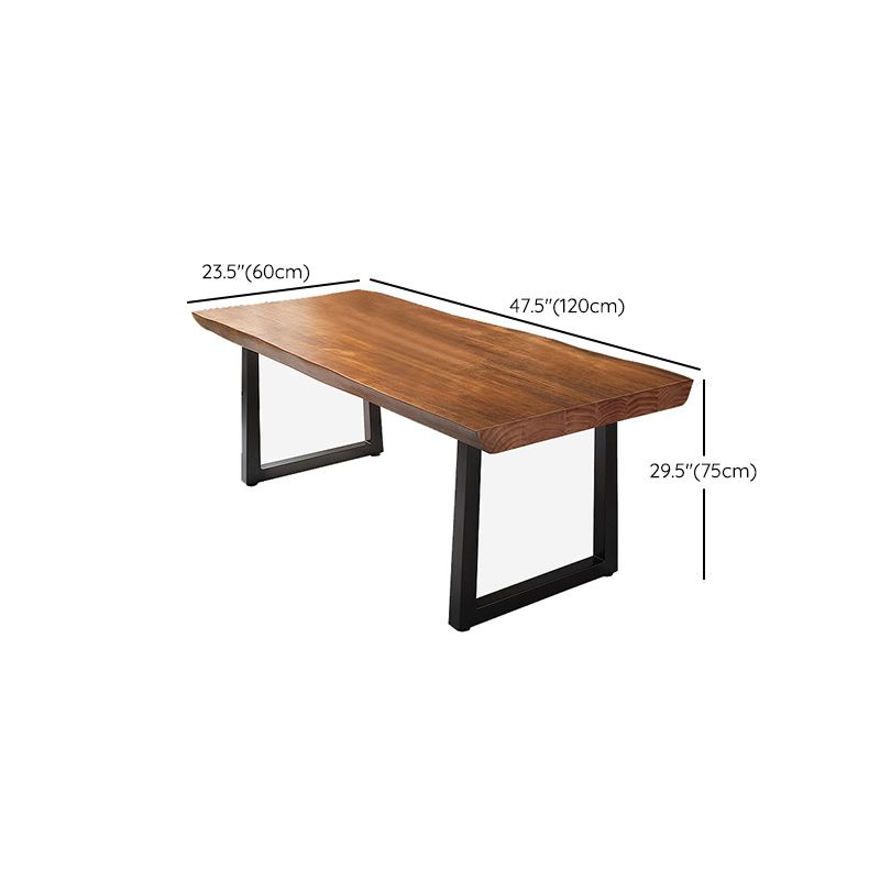 Bureau d'écriture industriel bureau de bureau en bois rectangulaire pour la maison