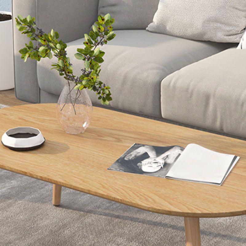 4 Legs Coffee Table Geometric Wood Cocktail Table in White and Natural Clearhalo 'Coffee & Accent Tables' 'Coffee Tables' 'coffee_tables' 'furn' 'furn_coffee_tables' 'Furniture' 'furniture_coffee_tables' 'Living Room Furniture' 1200x1200_342ec4be-caa4-44e8-94fc-edc997803780