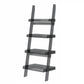 Ladder Open Back Bookshelf Acrylic Scandinavian Bookcase with Shelves