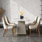 Home Glam Dining Side Chair Kitchen Faux Leather Upholstered Chair