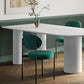Contemporary Style Dining Table Stone 3-foot Dining Site Table for Home Clearhalo 'Dining Tables & Seating' 'Dining Tables' 'dining_table' 'furn' 'furn_dining_table' 'Furniture' 'Kitchen & Dining Furniture' 1200x1200_343231b1-7dff-466d-ade3-bcbeda79380f