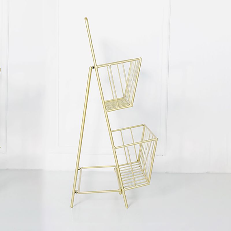 Metal 2 estante estante de libros 13.4 "w estante de libro moderno cerrado vertical