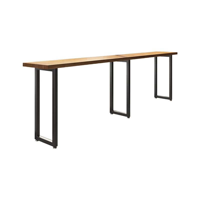 Modern Rectangle Bar Dining Table Wood Bar Height Cocktail Table 42-Inch Top Clearhalo 'Bar Furniture' 'Bar Tables' 'bar_tables' 'furn' 'furn_bar_tables' 'Furniture' 'furniture_bar_tables' 'Kitchen & Dining Furniture' 1200x1200_3432f455-0ce8-4eca-86ff-6acd694c2299