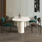Stone Contemporary Free Form Dinner Table Matte Finish Table for Home Clearhalo 'Dining Tables & Seating' 'Dining Tables' 'dining_table' 'furn' 'furn_dining_table' 'Furniture' 'furniture_dining_table' 'Kitchen & Dining Furniture' 'kitchen' 'kitchen_dining_table' 1200x1200_3433a992-b442-4ec0-b412-989aa363d6ad