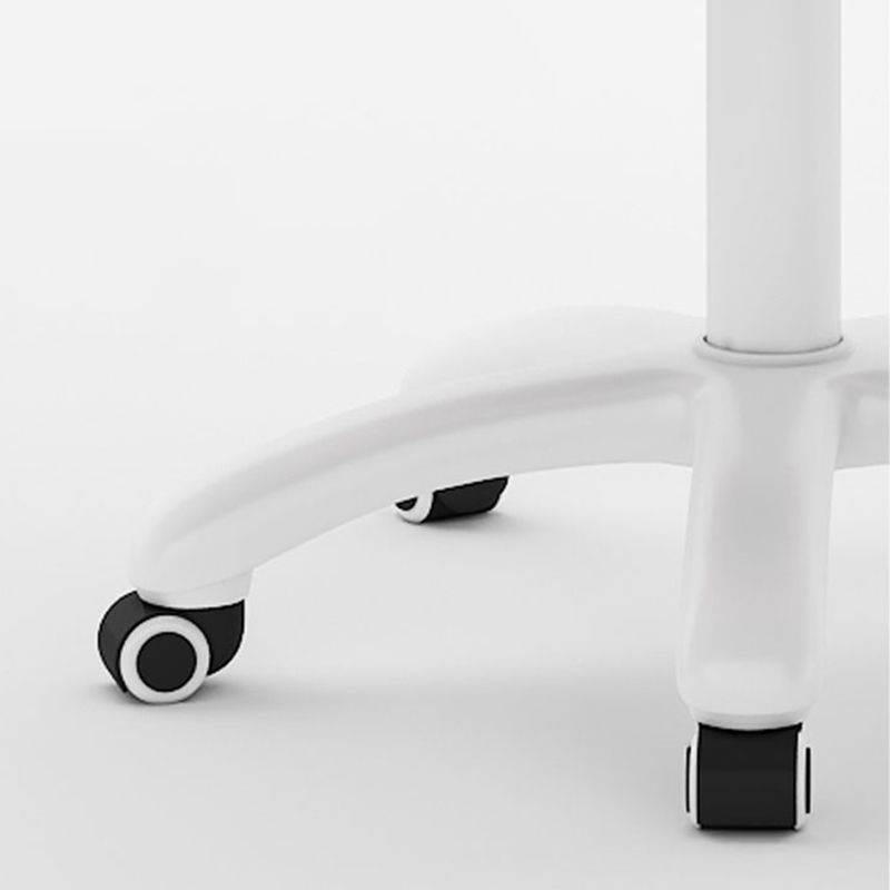 Silla de escritorio de computadora tapizada con ruedas silla de oficina moderna con base de nylon