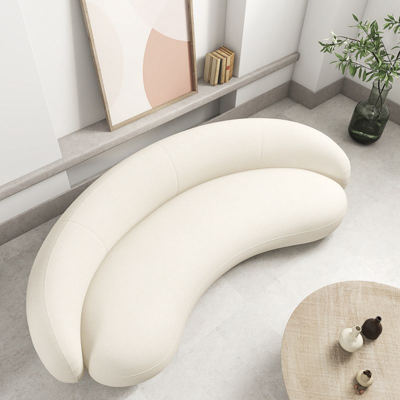 Ultra-Modern Tight Back Sofa 27.6"High Armless Curved Sofa for Apartment Clearhalo 'furn' 'furn_sofas' 'Furniture' 'furniture_sofas' 'kitchen' 'kitchen_sofas' 'Living Room Furniture' 'Sofa' 'sofas' 1200x1200_3435697e-7183-4833-972e-2a266aeefd1d
