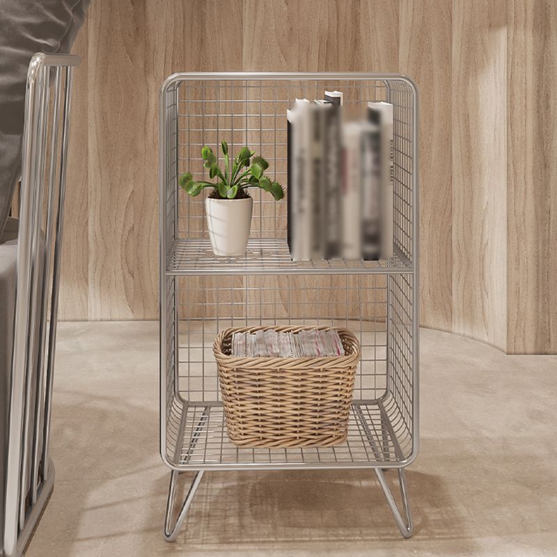 Metal Standard Bookcase Contemporary Style Closed Back Bookcase Clearhalo 'Bookcases' 'furn' 'furn_bookcases' 'Furniture' 'furniture_bookcases' 'kitchen' 'kitchen_bookcases' 'Living Room Furniture' 'Office Furniture' 1200x1200_34359dfc-c5e5-4824-9662-54ae2be6472e