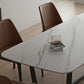 Rectangle Trestle Base Industrial Table White Fixed Table with Sintered Stone Clearhalo 'Dining Tables & Seating' 'Dining Tables' 'dining_table' 'furn' 'furn_dining_table' 'Furniture' 'furniture_dining_table' 'Kitchen & Dining Furniture' 1200x1200_3435cd1b-a3ee-4012-b910-ef9312a6e99c