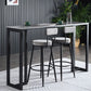 Industrial Bar Height Table Stone Top Bistro Table for Patio Use Clearhalo 'Bar Furniture' 'Bar Tables' 'bar_tables' 'furn' 'furn_bar_tables' 'Furniture' 'Kitchen & Dining Furniture' 1200x1200_34373034-feed-4a06-9853-7cec91587c6b