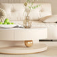 Slate Coffee Table Round Abstract Coffee Cocktail Table with Storage Drawers Clearhalo 'Coffee & Accent Tables' 'Coffee Tables' 'coffee_tables' 'furn' 'furn_coffee_tables' 'Furniture' 'Living Room Furniture' 1200x1200_3437d1ce-7b18-4a2e-b577-58ac9c403156