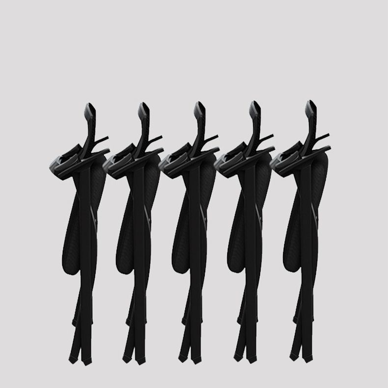 Mesh-Konferenzstuhl mit mittlerer Rückenlehne, moderner Bürostuhl für das Heimbüro mit festen Armlehnen