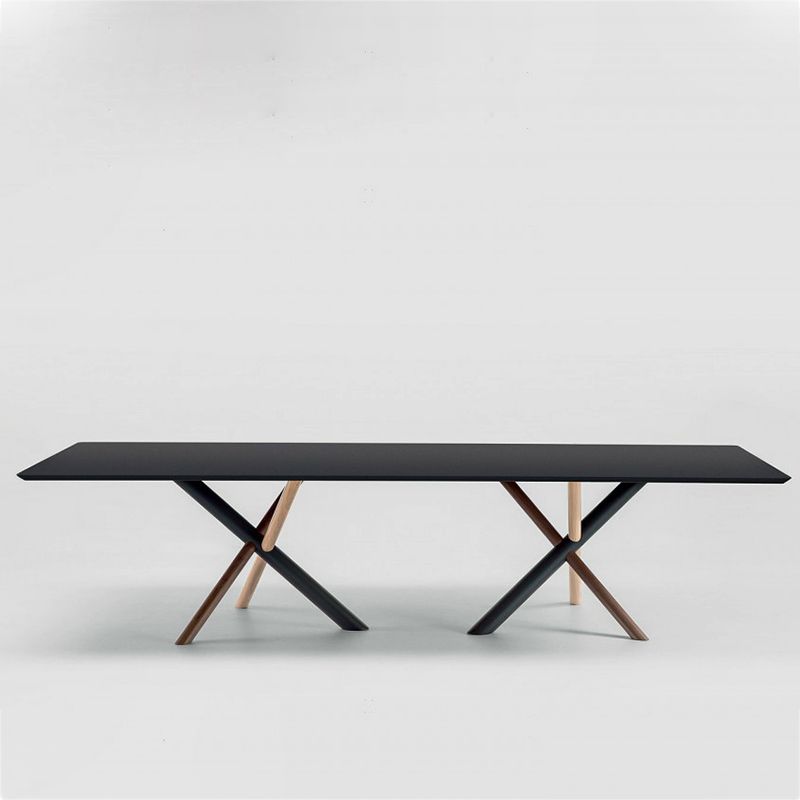 Escritorio rectangular de la oficina en casa escritura de estilo de madera estilo industrial