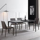 Modern Aluminium Dining Table Set 1/4/5 Pieces Rectangle Dinette Set with Sintered Stone Clearhalo 'Dining Room Sets' 'Dining Tables & Seating' 'dining_room_set' 'furn' 'furn_dining_room_set' 'Furniture' 'Kitchen & Dining Furniture' 1200x1200_343a514d-965f-4b14-ba00-6a8c95163c16