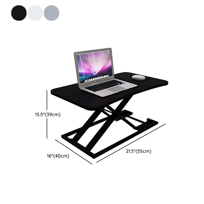 Folding Rectangular Shaped Office Laptop Table Wood in Black/White/Grey Clearhalo 'furn' 'furn_office_desk' 'Furniture' 'Office Desks' 'Office Furniture' 'office_desk' 1200x1200_343ac294-3348-499a-93f3-97d79322ba71