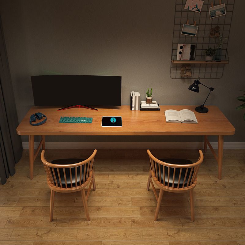 Scrivania d'ufficio curva contemporanea scrivania in legno solido per ufficio