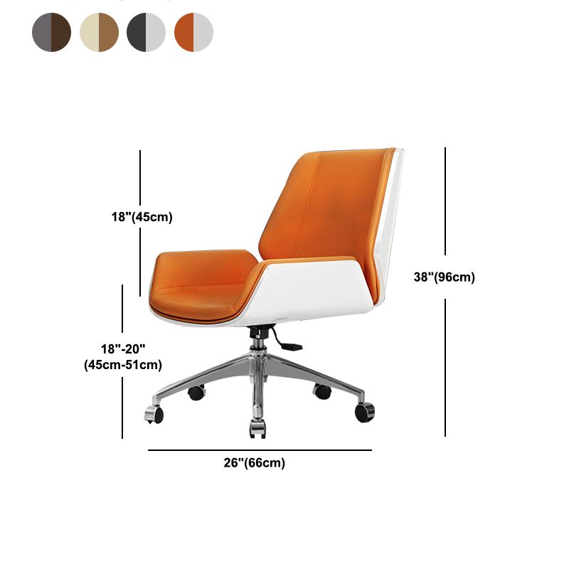 Ergonomischer, verstellbarer Bürostuhl mit silberner Metallbasis, moderner Bürostuhl