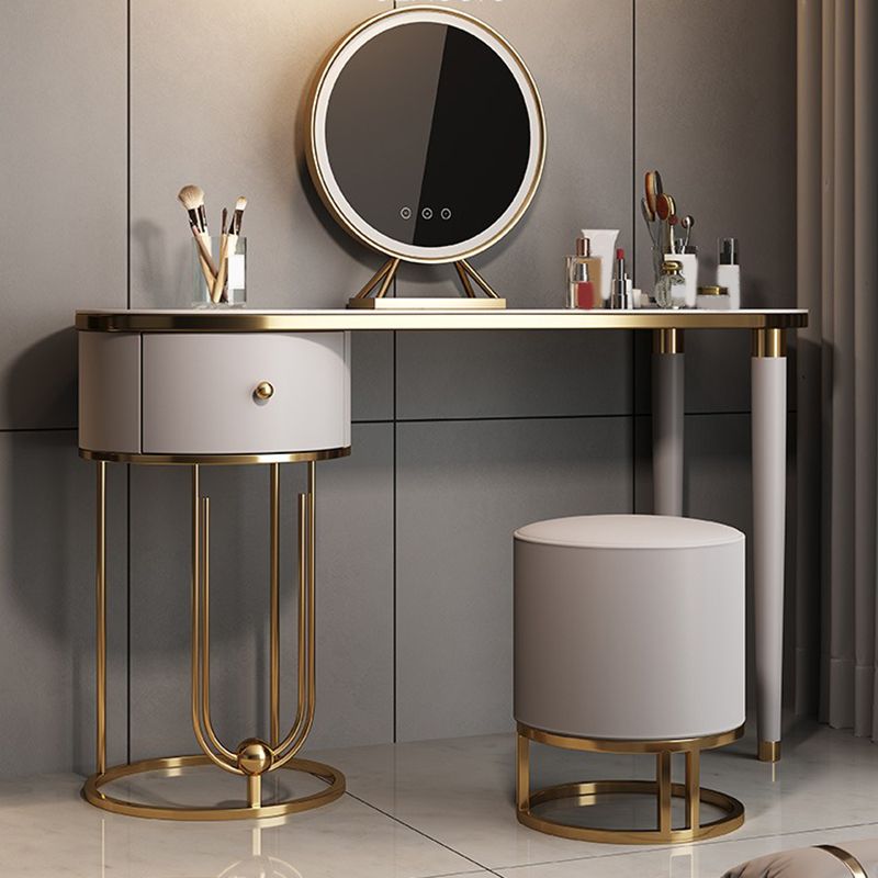 Table de vanité de maquillage de maquillage en ardoise glam